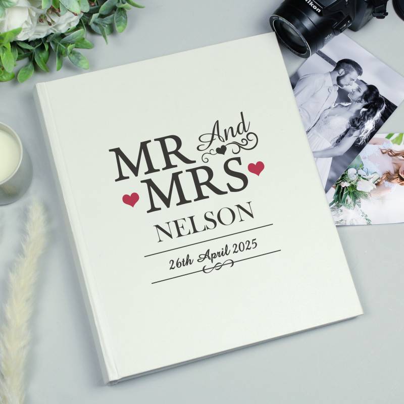 Personalised Mr & Mrs Traditional Album